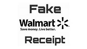 How to Make a Fake Walmart Receipt for Returns