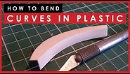 How to bend curves in styrene or plastic for scale models