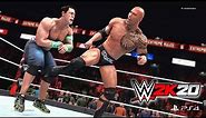 WWE 2K20 John Cena vs The Rock - Gameplay PS4 Pro