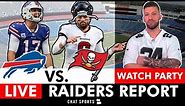 Bills vs. Buccaneers Live Stream Scoreboard, Raiders Report TNF | NFL Week 8 Amazon Prime