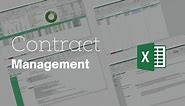 Contract Management Excel Template - Simple Sheets