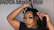Marley Twist Braiding Hair 16 Inch Springy Afro Twist Hair Pre-Separated 3 Packs Cuban Twist Kinky Hair Extensions Black Curly Braiding Hair for Women