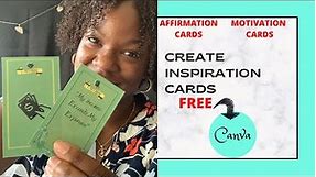 How To MAKE Affirmation Cards For FREE (Reuse THIS Template)