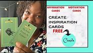 How To MAKE Affirmation Cards For FREE (Reuse THIS Template)
