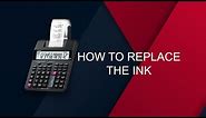 Printing Calculator - How To Replace The Ink