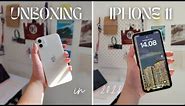 🌱Iphone 11 (White) in 2023 unboxing! + accessories📲