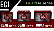 ECI Power 12V 10Ah Lithium LiFePO4 Deep Cycle Rechargeable Battery | 2000-5000 Life Cycles & 10-Year Lifetime | Built-in BMS | Perfect for RV, Solar, Marine, Overland, Off-Grid Applications