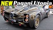 New Pagani Utopia at Modena Motor Valley Fest 2023, V12 Engine StartUp & Sound, Walkaround & Details