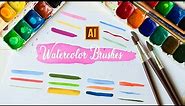 HOW TO CREATE YOUR OWN WATERCOLOR BRUSHES IN ADOBE ILLUSTRATOR