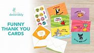 Decorably Funny Thank You Cards - Pun Thank You Cards