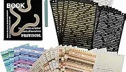 2370 Pcs Word Stickers for Journaling,40 Sheets Quote Stickers Gold Foil Small Talk Stickers for Junk Journal Craft,Scrapbooking Supplies for Bullet Journal Scrapbooking DIY Craft Card Making