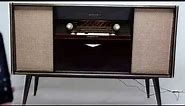 Vintage Mid Century Modern Emud German Stereo Console Bluetooth AM FM Record player