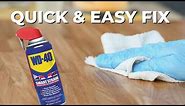 Quick Fix For Squeaky Floors with WD-40!