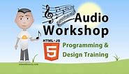 Audio Workshop 1 Play Pause Mute Buttons JavaScript Tutorial