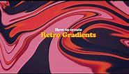 How to create a Retro Style Gradient effect in Photoshop.