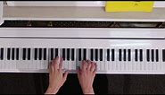 How to Place Your Fingers on a Piano : Tips on Playing the Piano