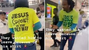 Man ordered to remove ‘Jesus is the only way’ T-shirt at Mall of America