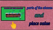 PARTS OF THE ABACUS | PLACE VALUES | ENGLISH