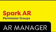 Spark AR Permission Groups: Add an AR Manager with Spark AR Hub