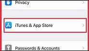 iTunes & App Store Password Settings In iPhone 6
