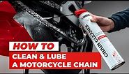 How to clean and lube a motorcycle chain
