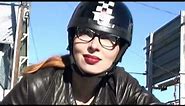 Cafe Racer Moto Girl - Motorcycle Riding on Ducati Video