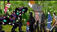 Pomni vs Jason Voorhees, Freddy Krueger, Michael, Penny Wise, Chucky Drawing cartoon 2