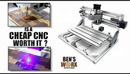 Testing a 3018 3 Axis mini cnc router with 2500mw laser module