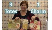 Make Three Totes / Purses With One Charm Pack!