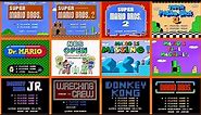 All Mario NES Title Screens + Intros||4K