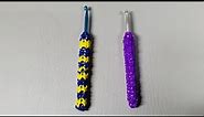 How to make a Rubber Band Crochet Hook Handle or Grip/Easy Crochet Hook Handle or Cover
