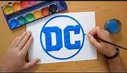How to draw the DC Comics logo