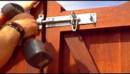 How to fit a padbolt or brenton bolt to a timber gate