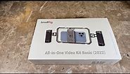 SmallRig Universal Phone Cage, Smartphone Video Rig Kit with Side Handles Unboxing and Review