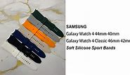 EANWireless Galaxy Watch 4 Classic 46mm 42mm Sports Silicone Bands