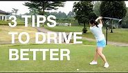 3 TIPS TO DRIVE BETTER - Golf with Michele Low #golfdriver #golfswing #golftips #klgcc