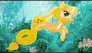 MERMAID APPLEJACK! My Little Pony the Movie Sea Pony Applejack Seapony Review | MLP Fever