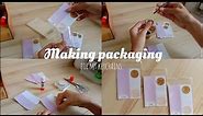 Making packaging for my keychains// studio vlog (Philippines)