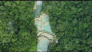 Semuc Champey drone view - Tubing to Utopia EcoHotel | 4k Guatemala