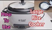 Russell Hobbs 27040 Large Rice Cooker How To Use & Review