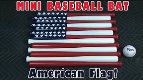 Mini Baseball Bat American Flag!