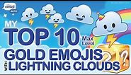 Disney Emoji Blitz Top 10 Gold Emojis with Lightning Cloud Powers - Max Level