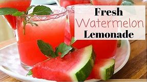 Fresh Watermelon Lemonade Recipe ~ Summer Drinks!