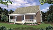 House Plan 348-00252 - Southern Plan: 800 Square Feet, 2 Bedrooms, 1 Bathroom