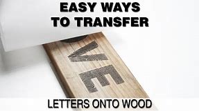 Print onto Wood or Easy Ways to Transfer Words onto Wood