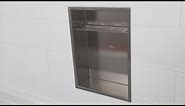 Niche Installation Video: The stainless steel shower storage niche from Redblock Industries
