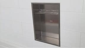 Niche Installation Video: The stainless steel shower storage niche from Redblock Industries
