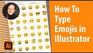 How To Type Emojis in Illustrator