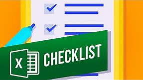 How to Create a Checklist in Excel | How to Create a To-Do List in Excel