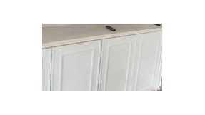 Our Craftsman White used as a small... - Lily Ann Cabinets